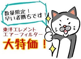 ☆【特価セール】東洋エアーフィルター【数量限定】☆